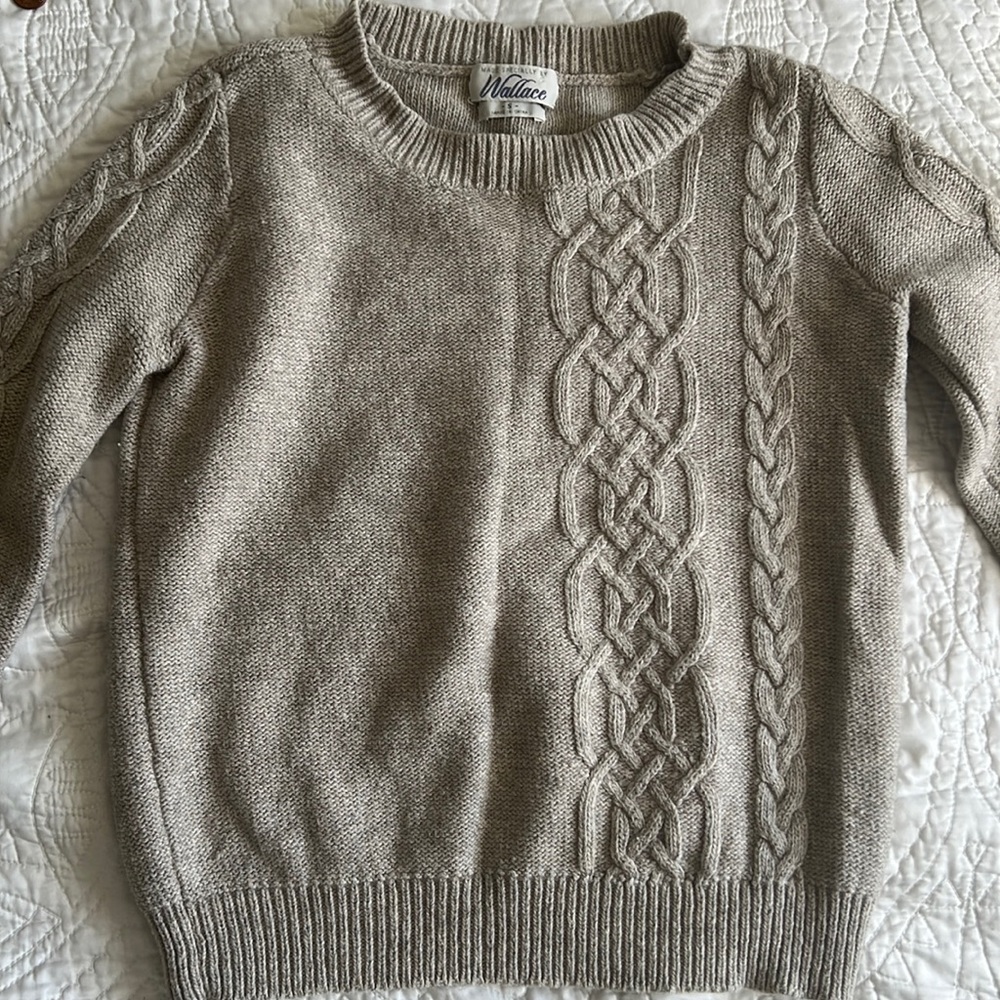 Knit sweater Wallace x Madewell oatmeal brown - WOOL, COTTON, YAK
